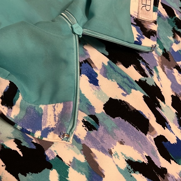 Kasper, Slit In Back, Zipper Closure, Straight Skirt, Multi Colors, Size 6 - Picture 4 of 7